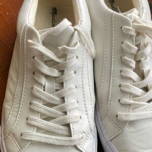 Madewell White Leather Sneakers